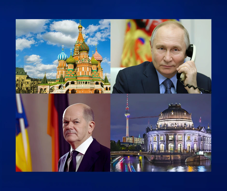 Putin talks with chancellor olaf scholz