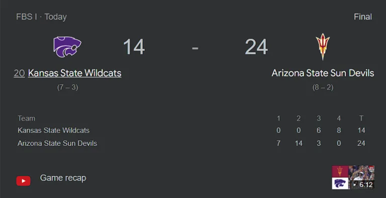 arizona state vs kansas